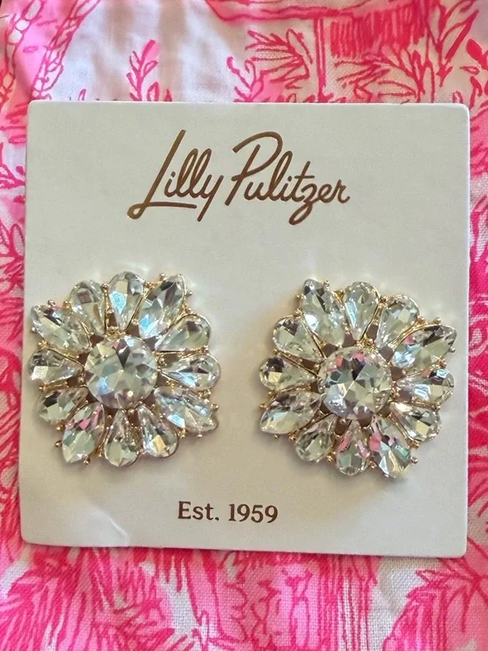 NWT Lilly Pulitzer Spicy Socialite Stud Earrings - Picture 7 of 10
